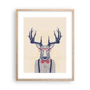 Poster în ramă de stejar deschis - O extravaganță jucăușă - 40x50 cm