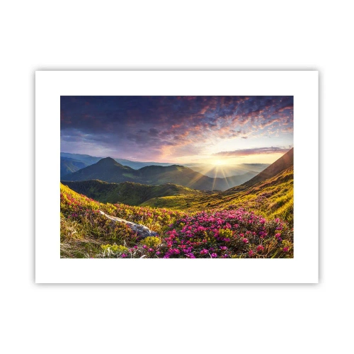 Poster - Prospețimea unei dimineți de munte - 40x30 cm