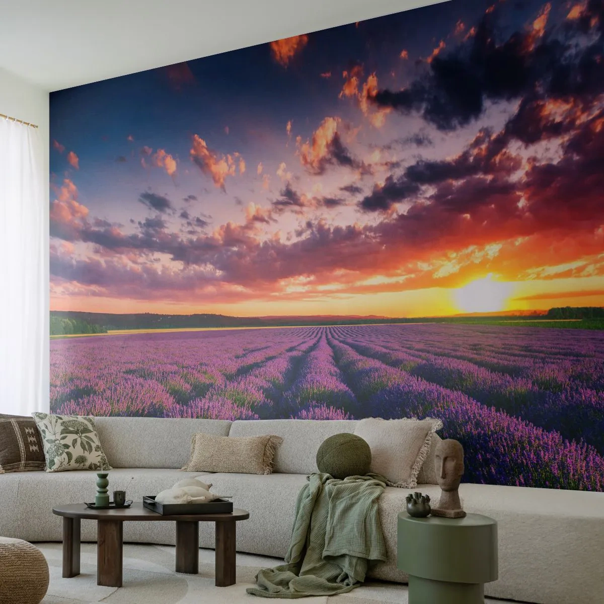 Tapet Standard Eco - Lumea lavandei - Peisaj, Câmp de lavandă, Lavandă - 400x280 cm