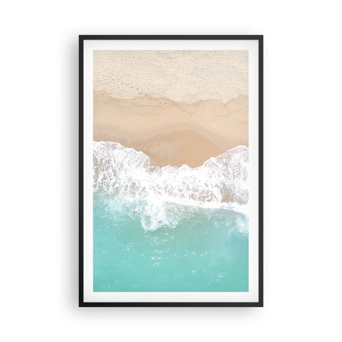 Poster în ramă neagră - Atingere mângâietoare - 61x91 cm