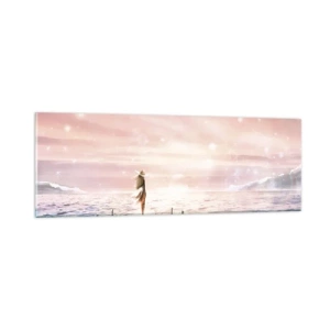 Tablou pe sticlă - În lumina unui vis - 90x30 cm