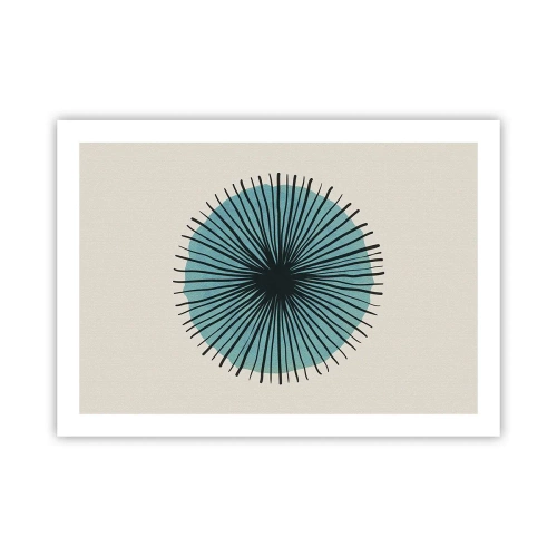 Poster - Radiant pe albastru - 70x50 cm