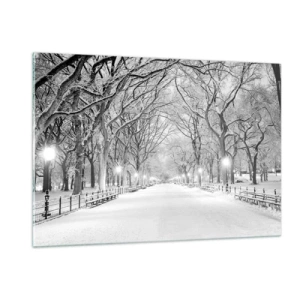 Tablou pe sticlă - Cele patru anotimpuri – iarna - 120x80 cm