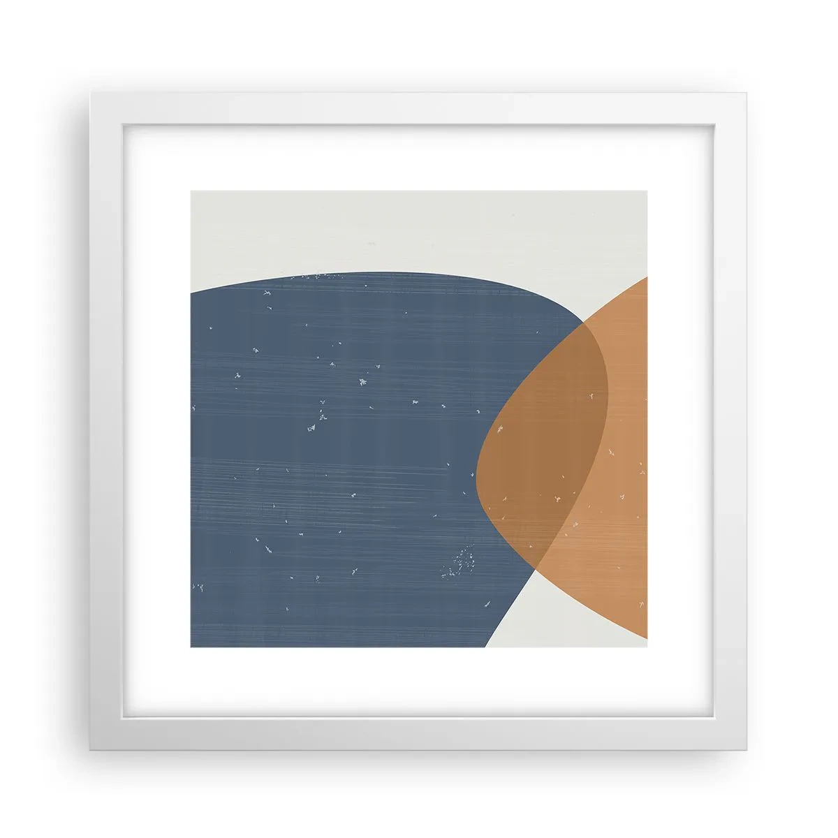 Poster în ramă albă - Ovale și influențe - 30x30 cm