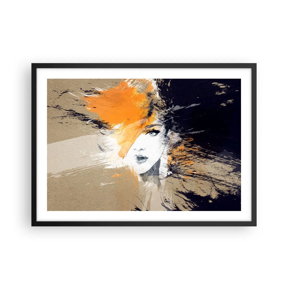 Poster în ramă neagră - Și se face lumină - 70x50 cm