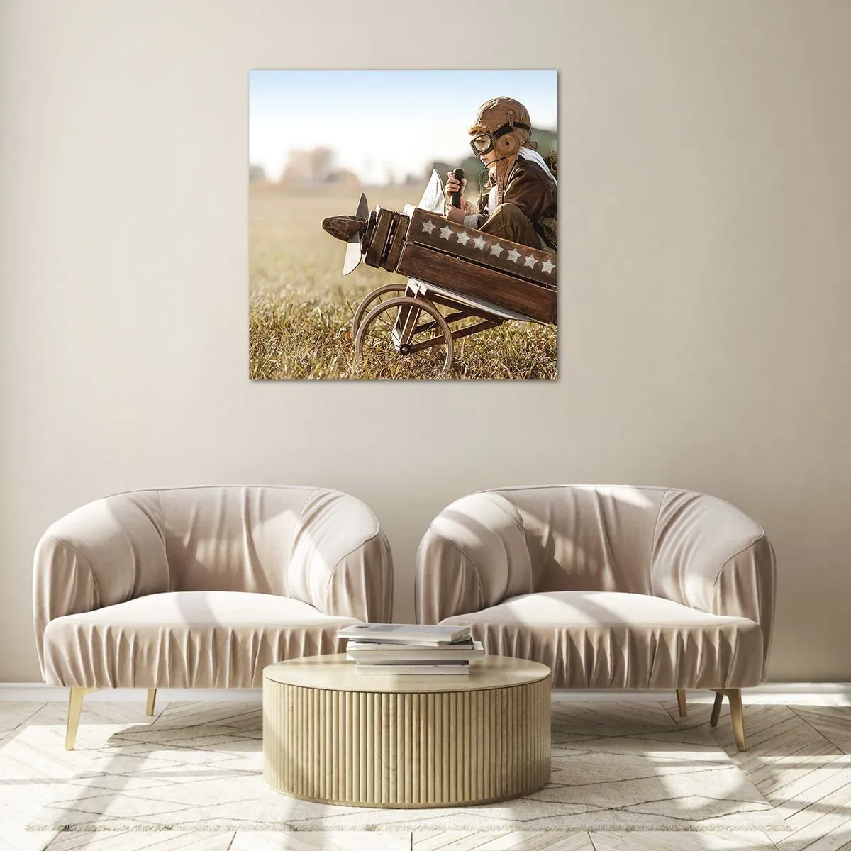 Tablou pe sticlă - Porniți spre vis - 30x30 cm