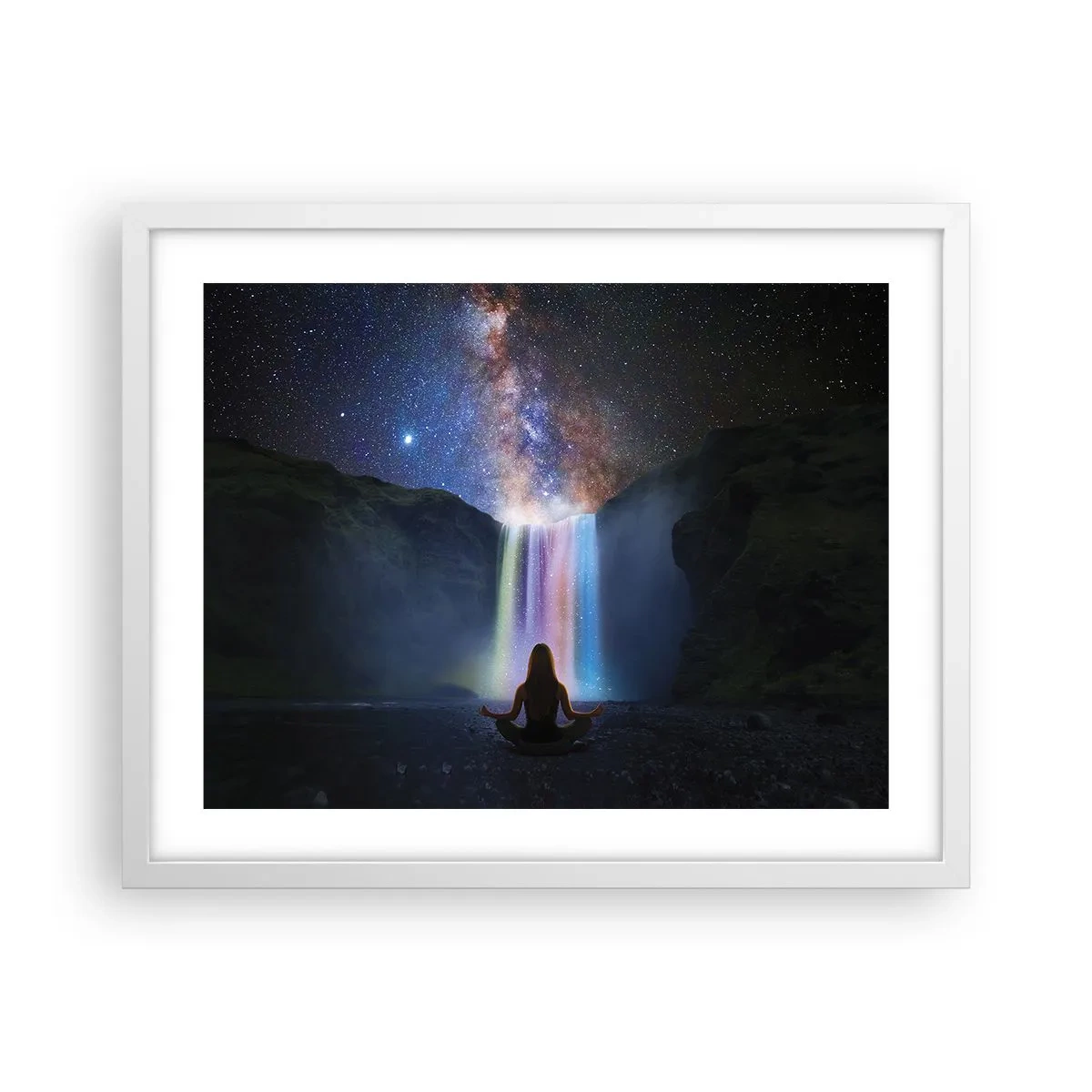 Poster în ramă albă - Armonie absolută - 50x40 cm