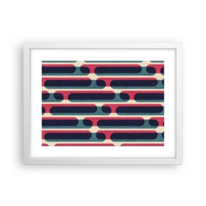 Poster în ramă albă - Înăuntru și înainte - 40x30 cm