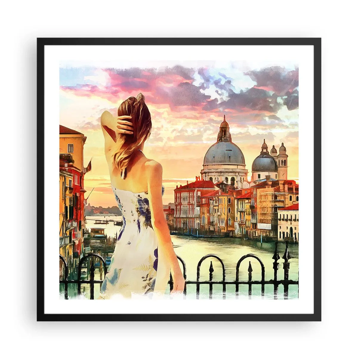 Poster în ramă neagră - Când vine vorba de aventură, doar în... - 60x60 cm