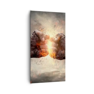 Tablou pe pânză - Ridică-te pentru a lupta - 65x120 cm