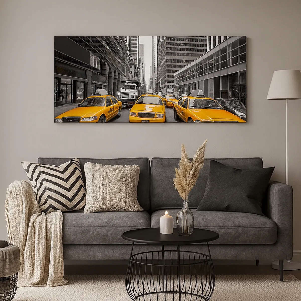 Tablou pe pânză - Noi suntem cei care colorăm orașul - 30x30 cm