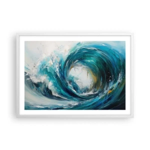 Poster în ramă albă - Portal maritim - 70x50 cm