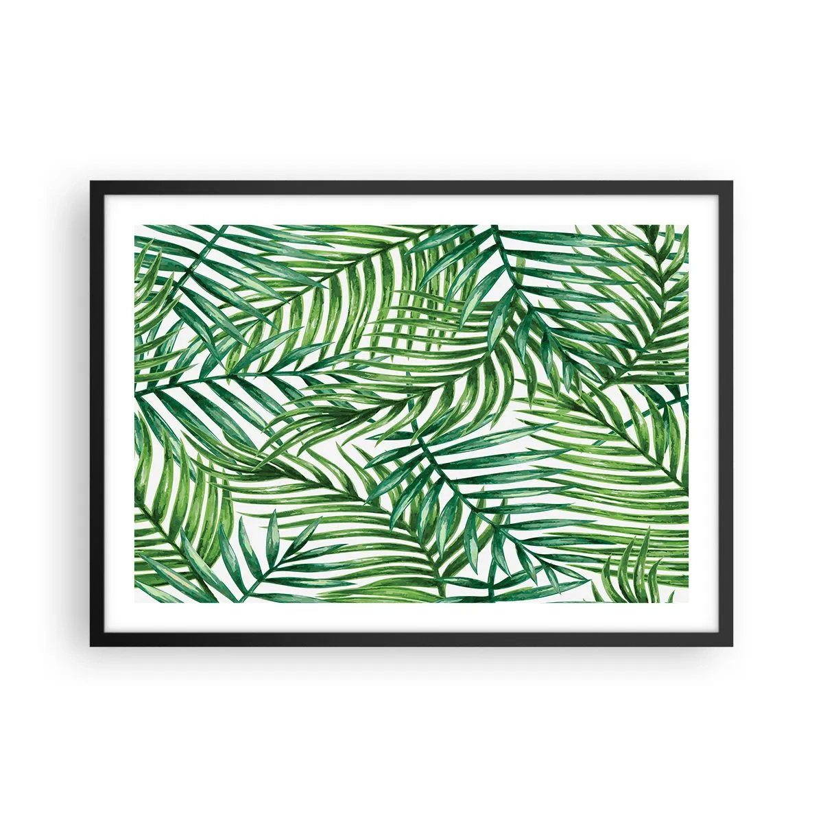 Poster în ramă neagră - Sub bolta verde - 70x50 cm