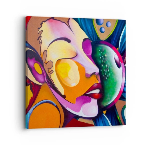 Tablou pe pânză - Atingere de culoare - 30x30 cm