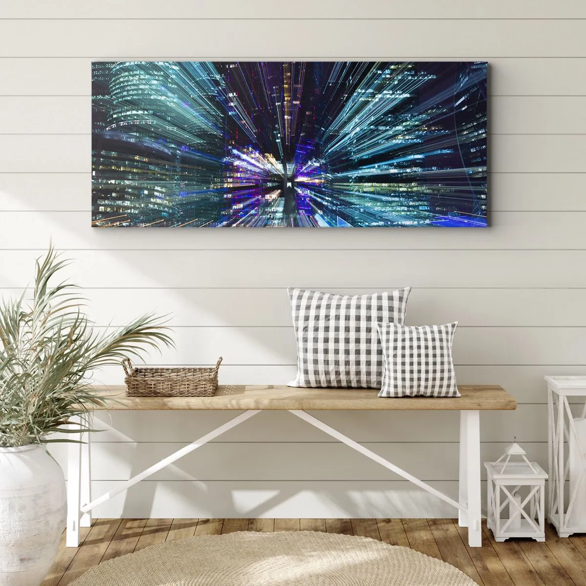 Tablou pe pânză - Trecere către hiperspațiu - 90x30 cm