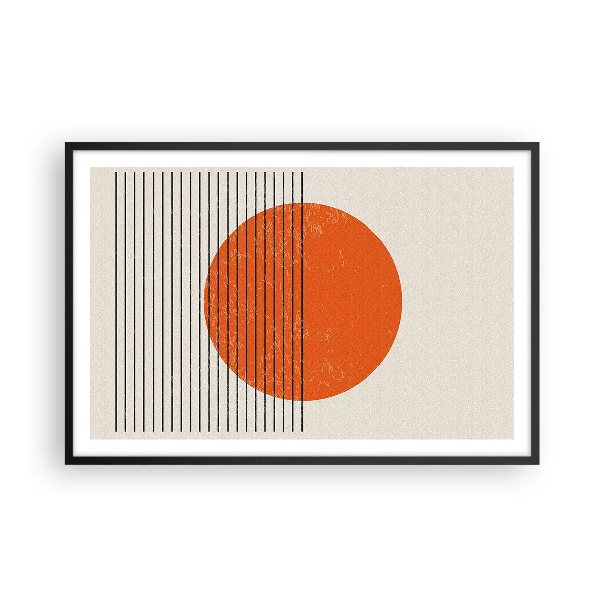 Poster în ramă neagră - Întotdeauna soarele - 91x61 cm