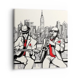 Tablou pe pânză - Improvizație la New York - 30x30 cm