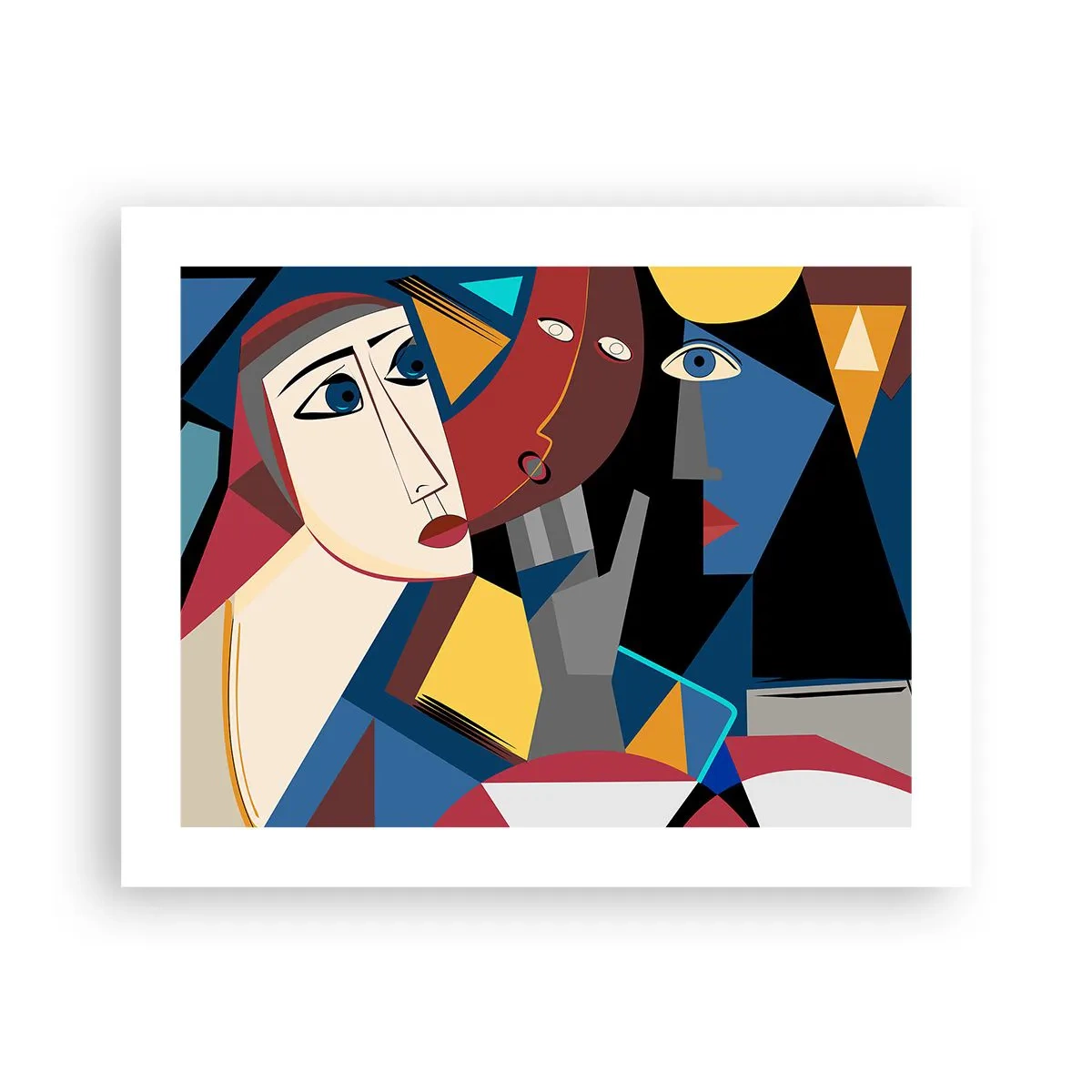 Poster - Discuția cubiștilor - 50x40 cm