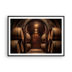 Poster în ramă neagră - Beciul cu atmosferă - 100x70 cm
