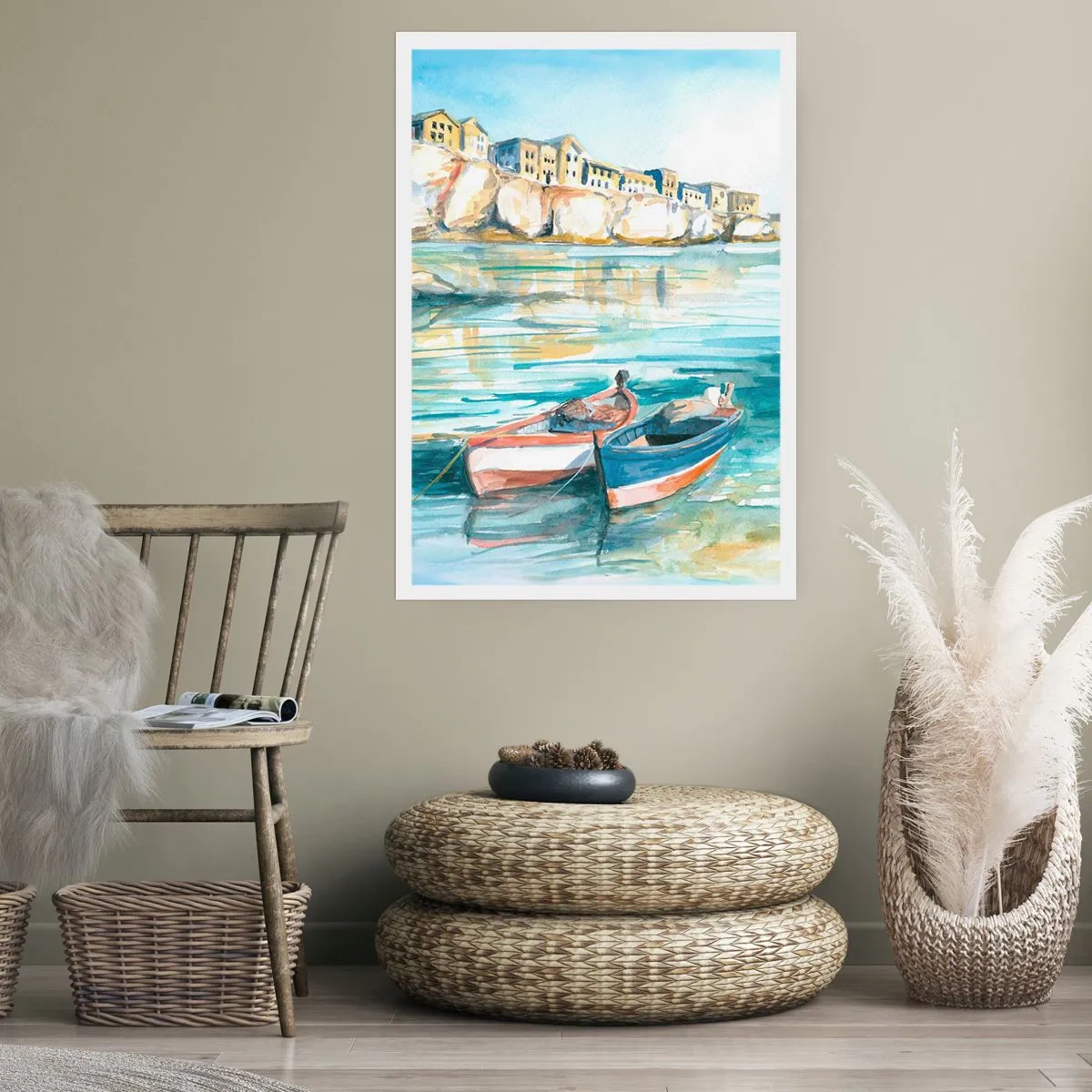 Poster - Peisaj în azur - 30x40 cm