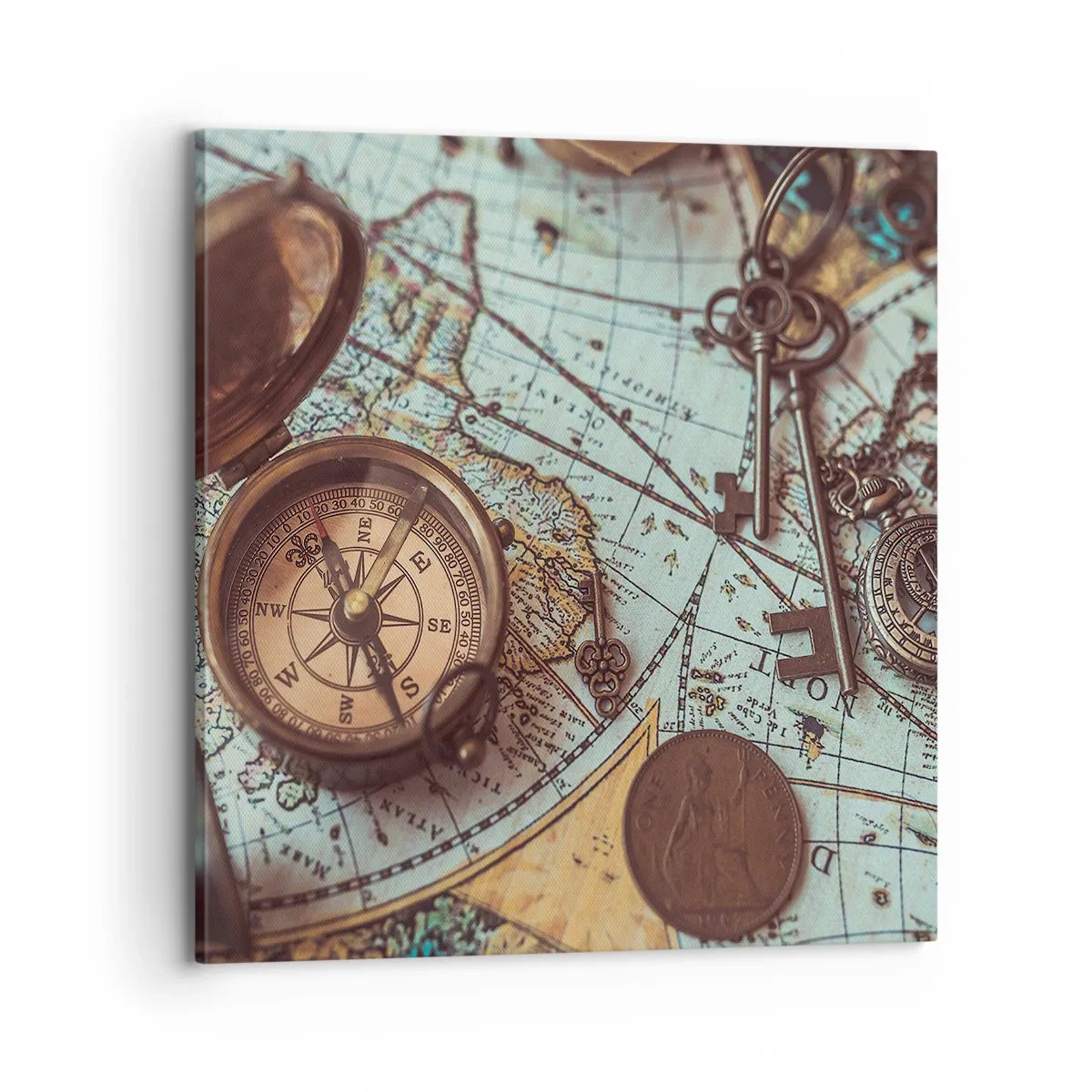 Tablou pe pânză - Pentru aventurierul din tine - 70x70 cm