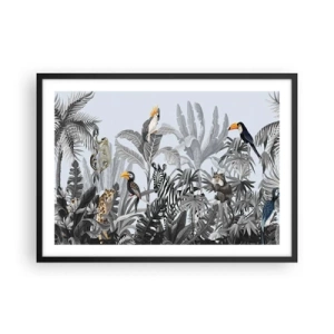 Poster în ramă neagră - O fabulă africană - 70x50 cm