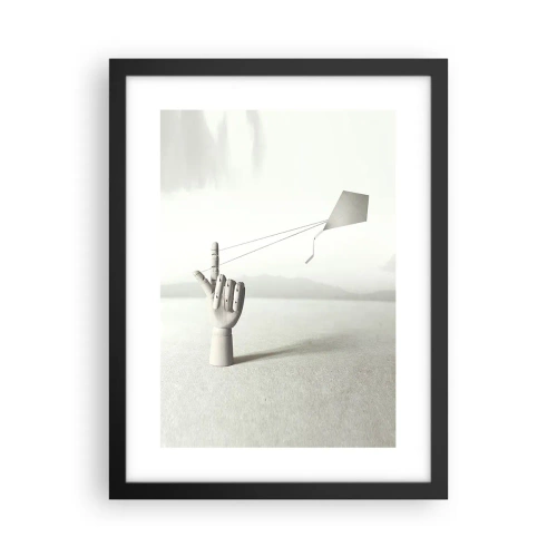 Poster în ramă neagră - Încercare de forță - 30x40 cm