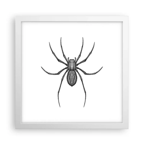 Poster în ramă albă - Precizie tulburătoare - 30x30 cm