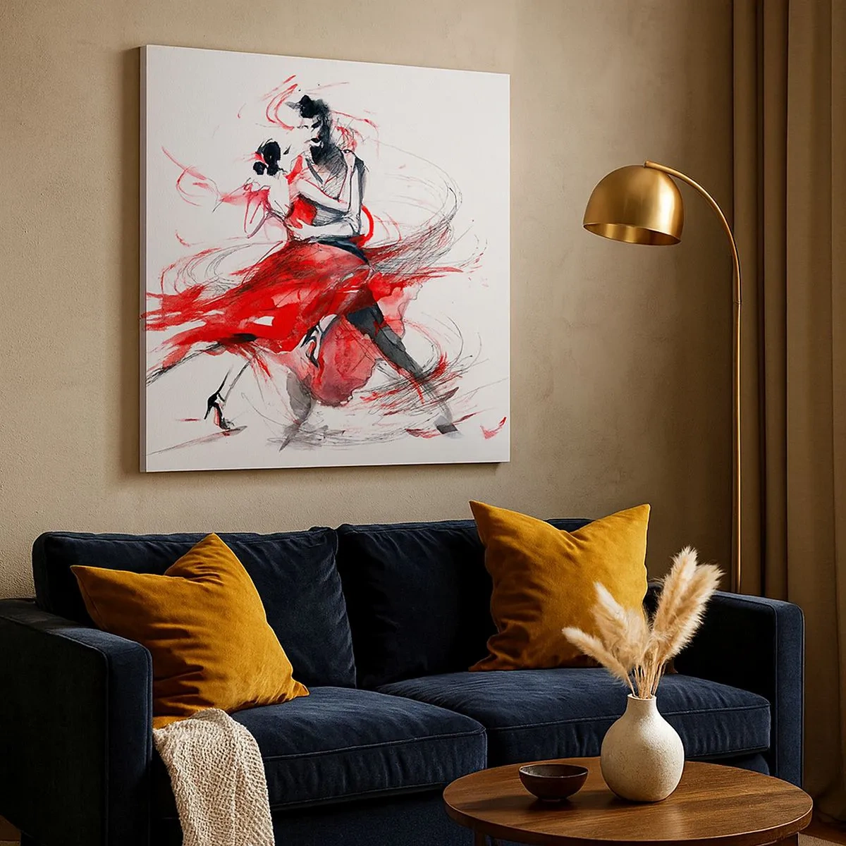 Tablou pe pânză - Tango - ritmul pasiunii - 30x30 cm
