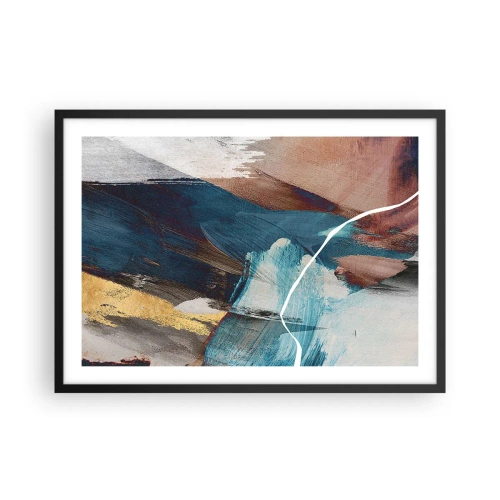 Poster în ramă neagră - Cu fler și energie - 70x50 cm