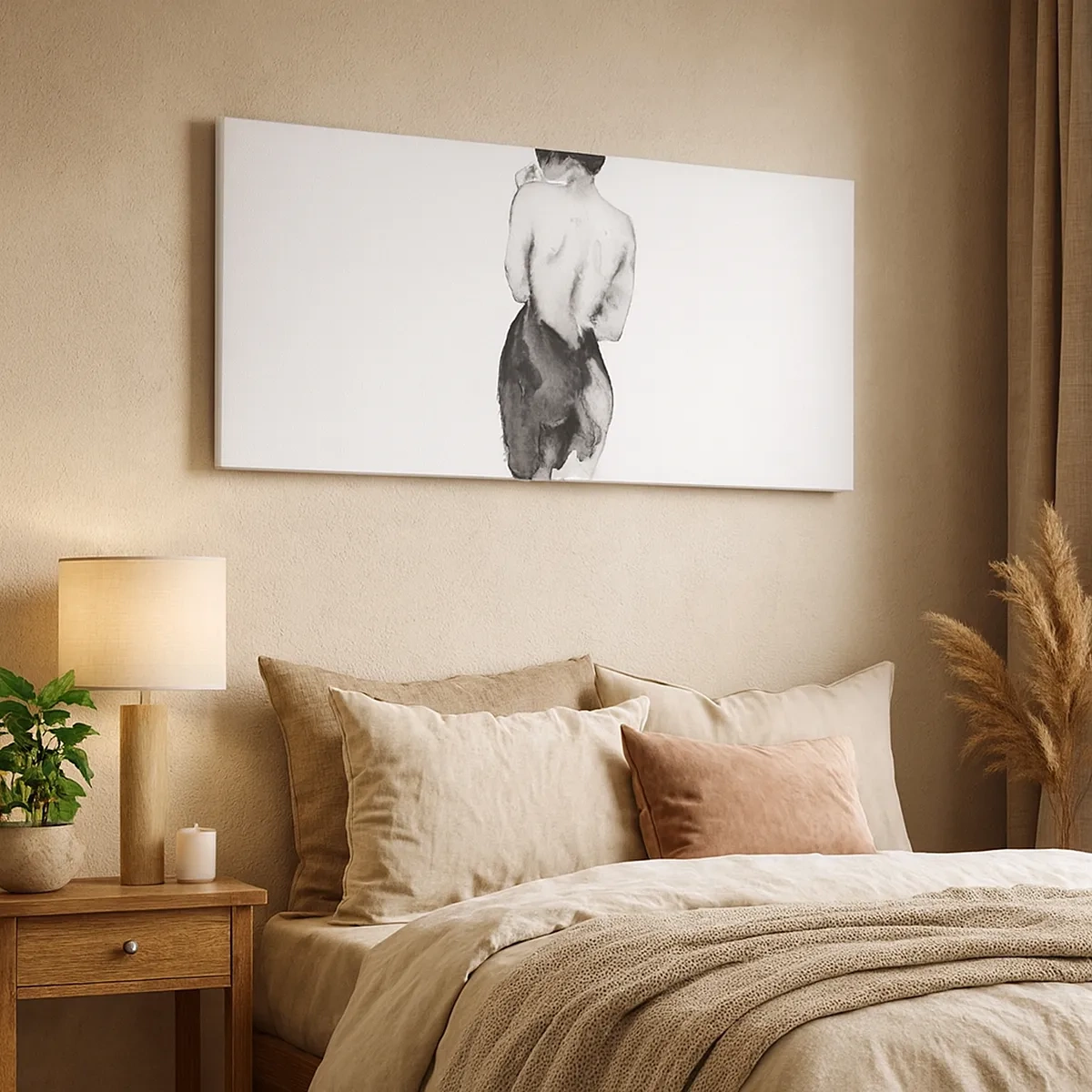 Tablou pe pânză - Cu ea lumea dispare - 30x30 cm