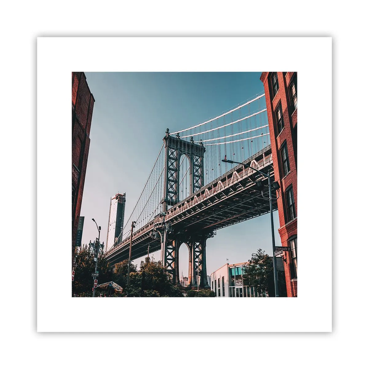 Poster - În valurile orașului - 30x30 cm