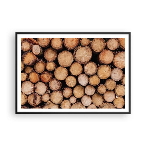 Poster în ramă neagră - Un nou început - 100x70 cm