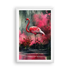 Poster în ramă albă - O lecție de farmec natural - 61x91 cm