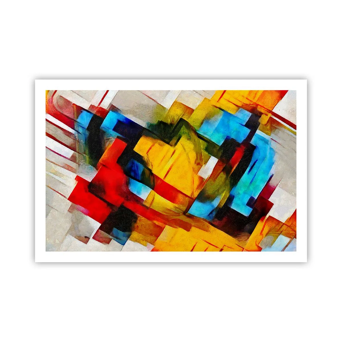 Poster - Sandviș multicolor - 91x61 cm