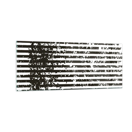 Tablou pe sticlă - Ritm și zgomot - 100x40 cm