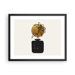 Poster în ramă neagră - Cât cântărește aurul? - 50x40 cm