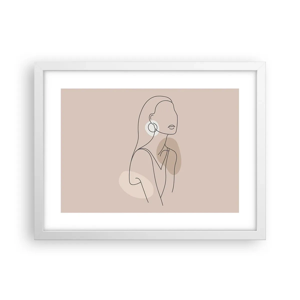 Poster în ramă albă - Icoana fecioarei - 40x30 cm