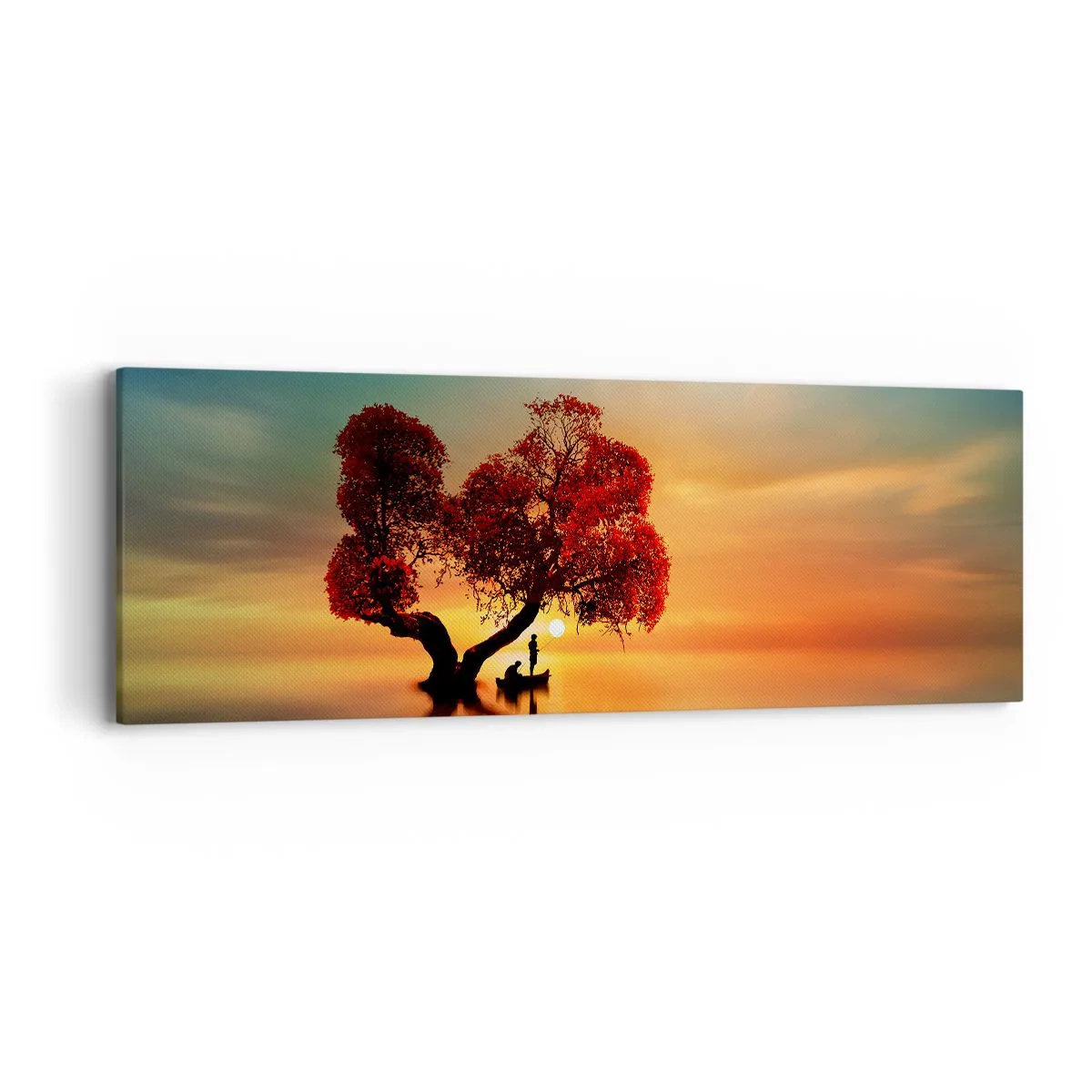 Tablou pe pânză - Lume îndepărtată și tăcută - 90x30 cm