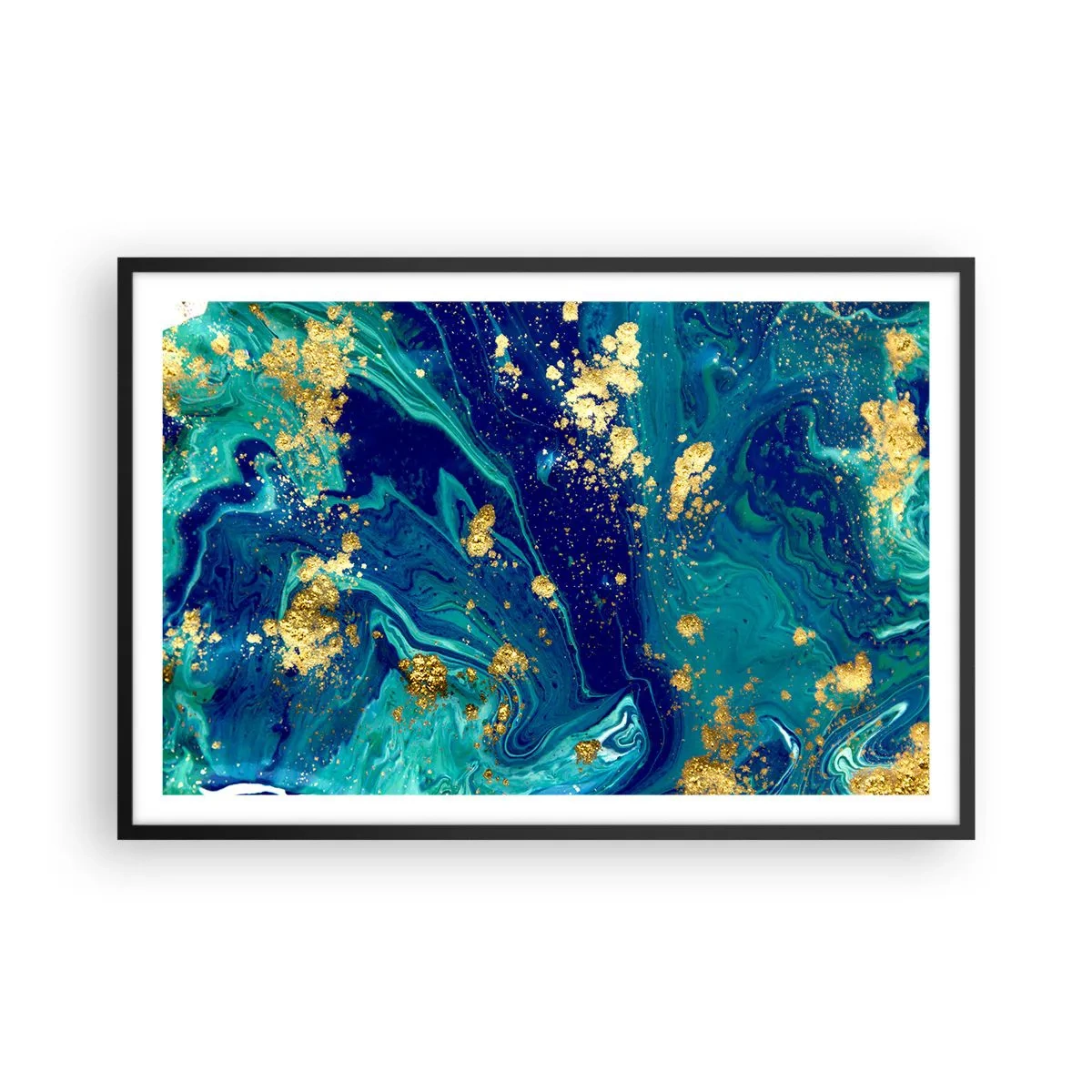 Poster în ramă neagră - Petale de soare  - 91x61 cm