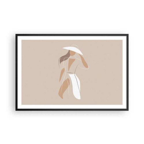 Poster în ramă neagră - Moda este distractivă - 91x61 cm