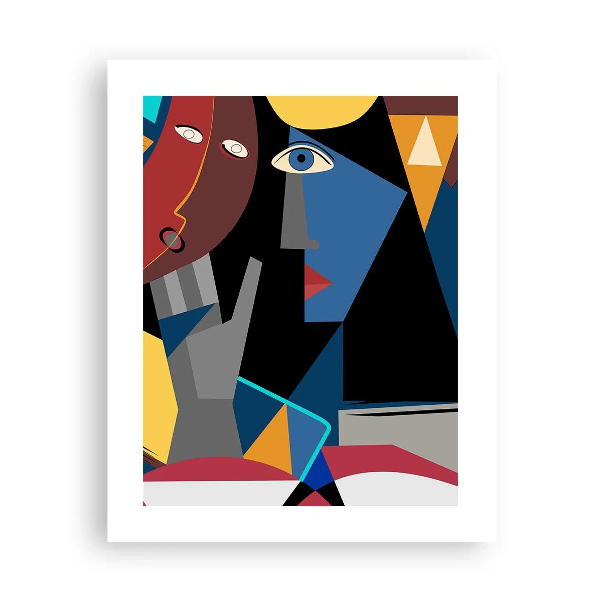 Poster - Discuția cubiștilor - 40x50 cm