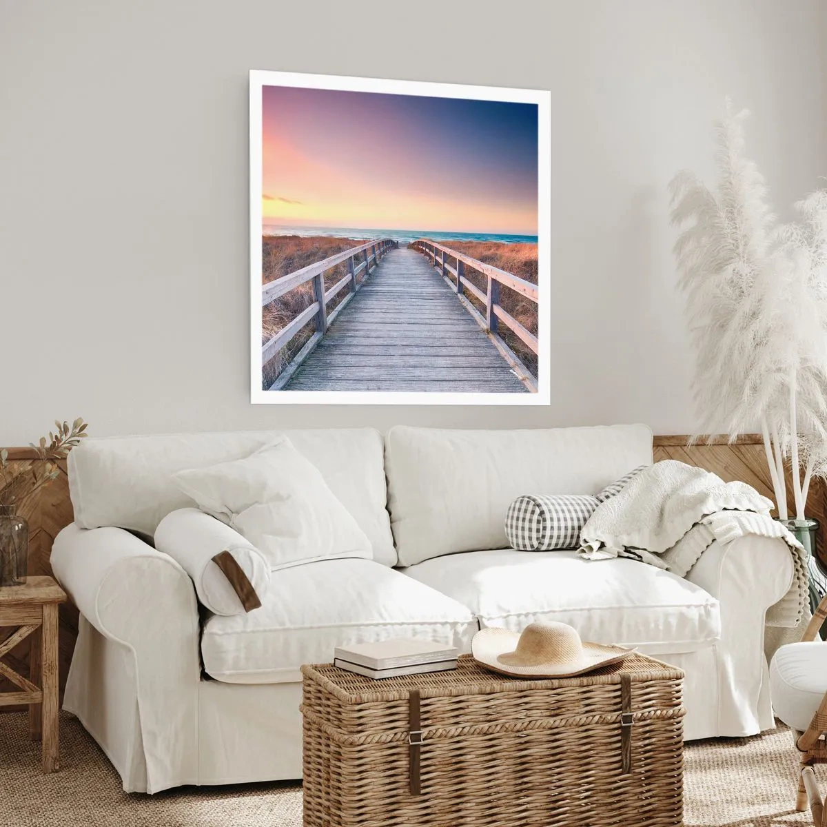 Poster - Aurora baltică de seară - 60x60 cm