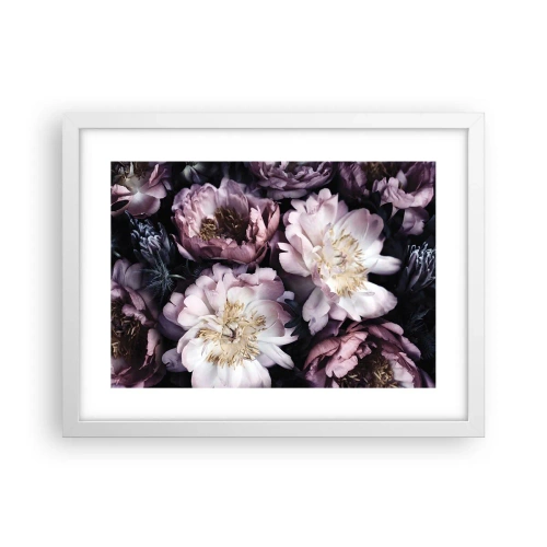 Poster în ramă albă - Buchet în stil vechi - 40x30 cm