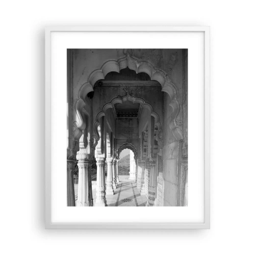 Poster în ramă albă - Aici se întâmplă poveștile orientale - 40x50 cm