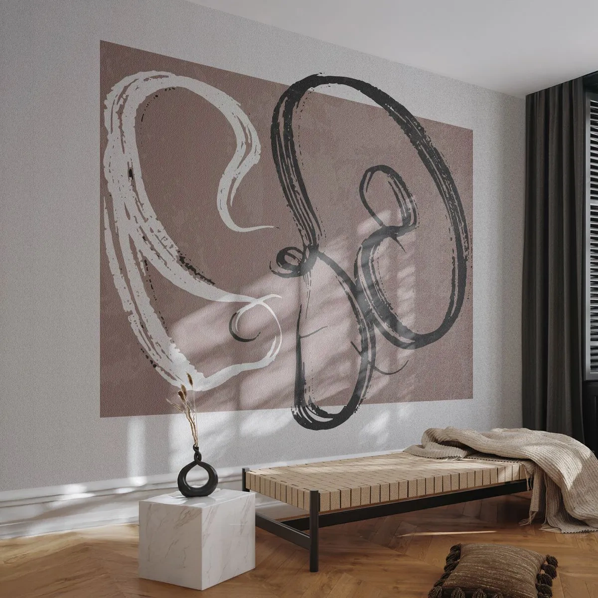 Tapet Premium Canvas - Compoziția - căutarea plenitudinii - Minimalism, Bucată, Abstracția - 250x175 cm