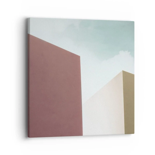 Tablou pe pânză - Geometria unei veri însorite - 40x40 cm