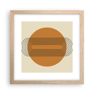 Poster în ramă de stejar deschis - Planul perfect - 30x30 cm