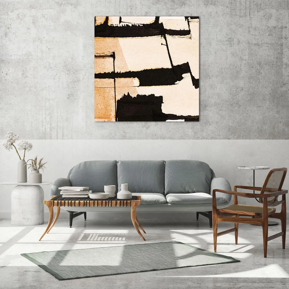 Tablou pe sticlă - Cu toate acestea, ordinea - 50x50 cm