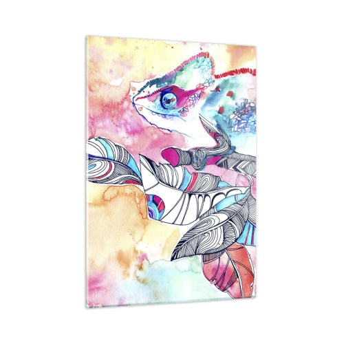Tablou pe sticlă - Colorat ca și lumea noastră - 50x70 cm
